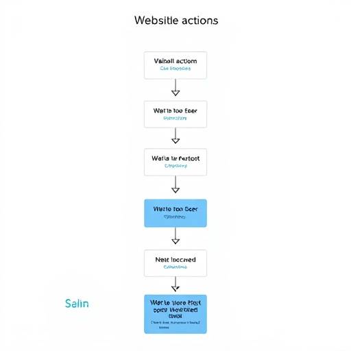 Diagrama de flujo que muestra las acciones permitidas y prohibidas en el sitio web.
