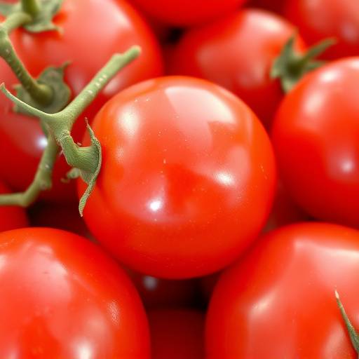 Primer plano de tomates rojos y jugosos, listos para ensalada