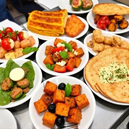 Variedad de deliciosas tapas espa&radic;&plusmn;olas dispuestas sobre una mesa